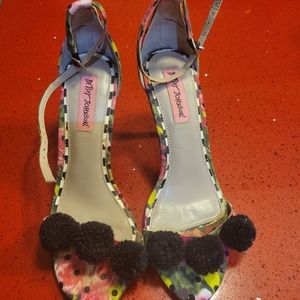 Betsey johnson heels sandals!